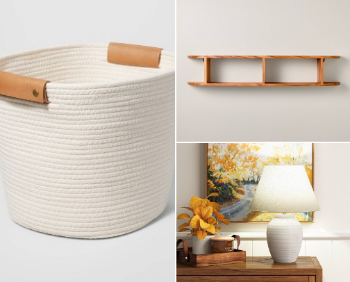 Cozy and Neutral Target Home Decor Must Haves cover photo collage