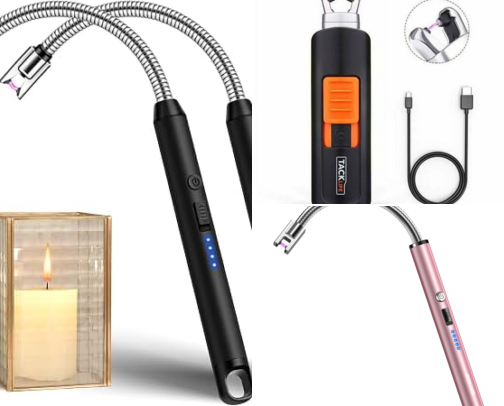 I Finally Found Rechargeable Lighters That Light Candles Without Burning My Fingers cover photo collage