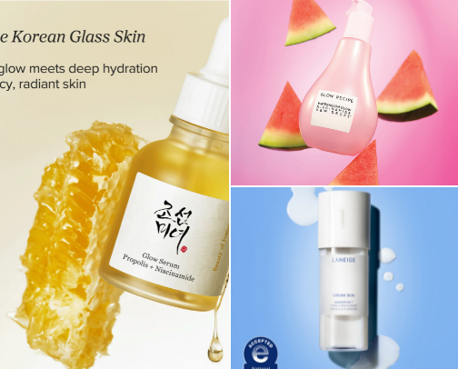 Glass Skin Skincare Routine✨🧖🏽‍♀️ cover photo collage