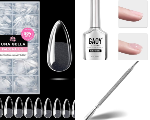 My At-Home Gel-X Nail Routine (Salon Look on a Budget) cover photo collage