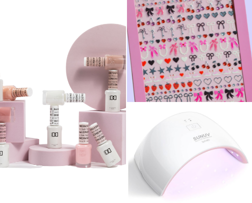 At home gel mani cover photo collage