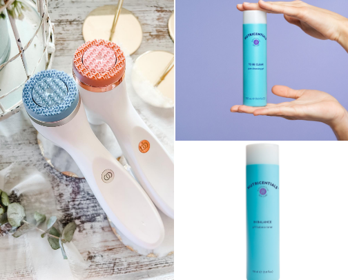 Nuskin NIGHT routine cover photo collage