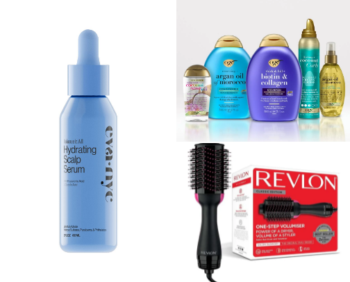 Hair care products: thinning hair, dry scalp and more! cover photo collage