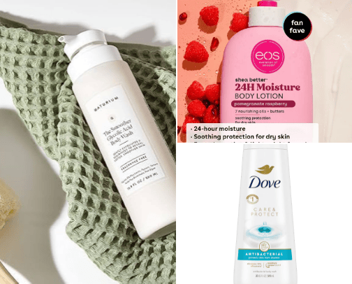 Acne Prone and Strawbery Skin Body Essentials cover photo collage