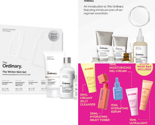 Skin care cover photo collage