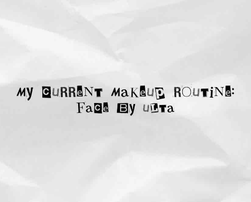 my current makeup routine: face by ulta cover photo collage