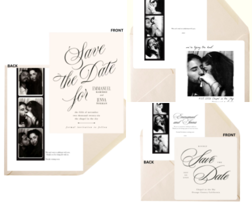 My favorite "Save the Date" designs cover photo collage