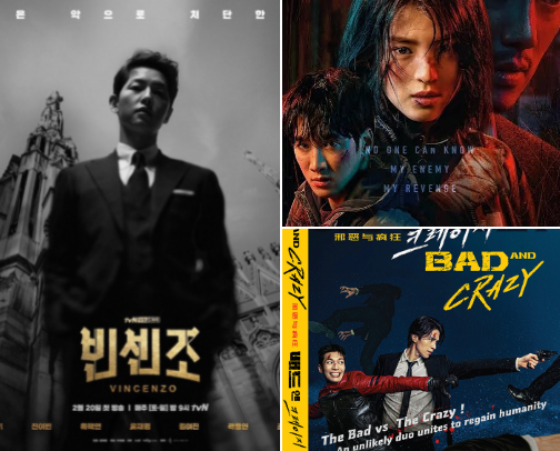 The best ACTION k-dramas🎥 cover photo collage