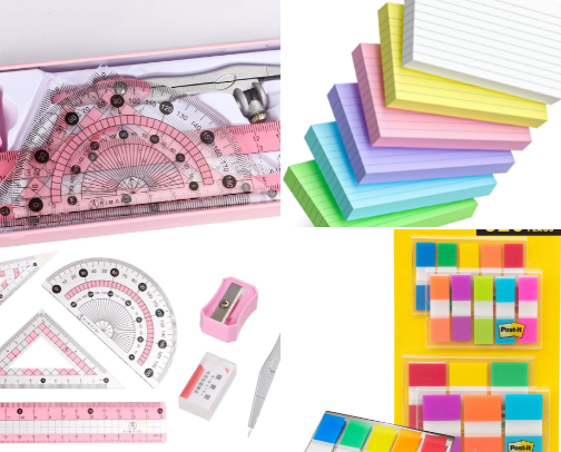 School Stationery cover photo collage