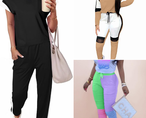 Top 10 Casual Color Block Sweat Suits for Women for Everyday Wear cover photo collage