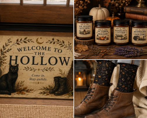 Autumn Folklore Decor cover photo collage