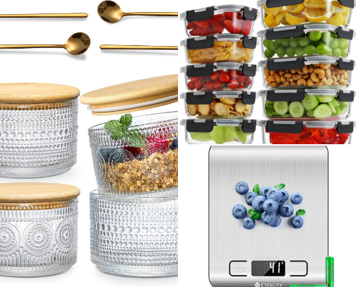 Ladies meal prep essentials cover photo collage