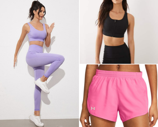 Gym fits for girlies 💕🏃‍♀️ cover photo collage