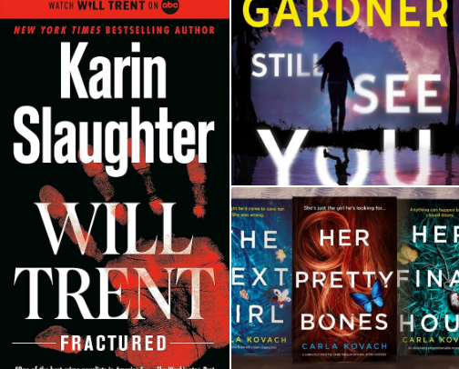 Crime Fiction Novels cover photo collage