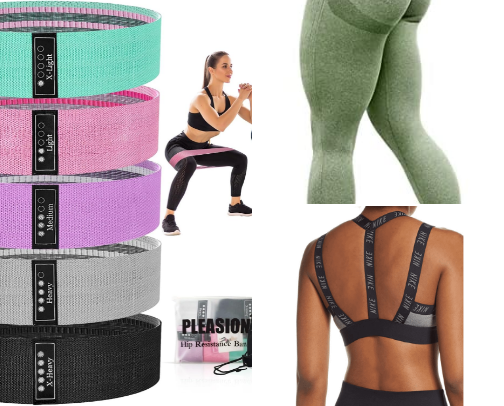 Training accessorizes/clothes I am using every gym occasion cover photo collage