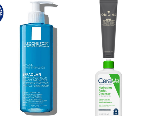 Skin care products and tools for radiant glowing skin cover photo collage