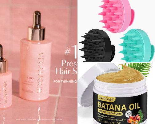 Hair Therapy & Scalp Revival for Moms. cover photo collage