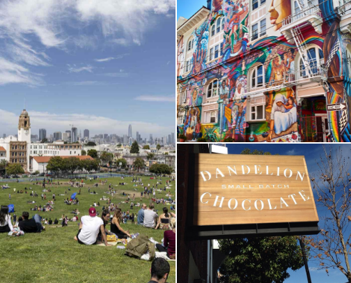 Mission District ☀️ cover photo collage