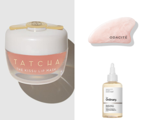 My skincare essentials cover photo collage