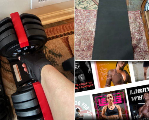 Home Strength Training Essentials for Women | Heavy Lifting Equipment & Workout Gear cover photo collage