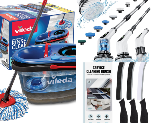 Cleaning must haves ❤️ cover photo collage