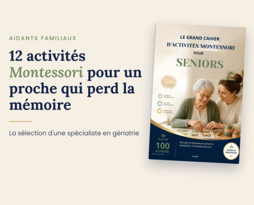 Activités Montessori pour personnes âgées avec troubles de la mémoire cover photo collage