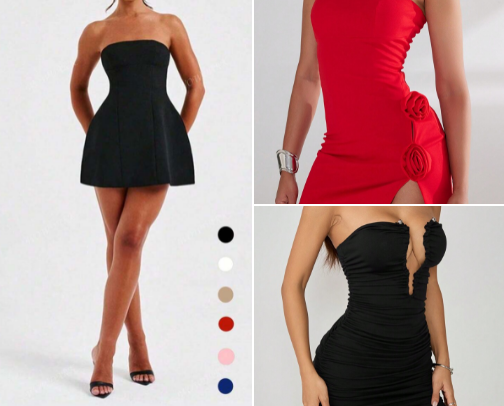 party dresses - shein ✨️🎉🎀 cover photo collage