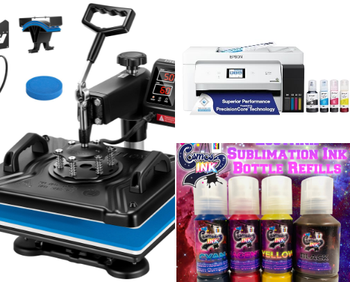 Sublimation Essentials: My Go-To Tools for Starting a Creative Hobby or Side Hustle cover photo collage