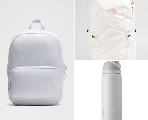Back to school, but white aesthetic! cover photo collage
