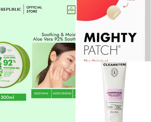 Beauty Skincare Essentials cover photo collage
