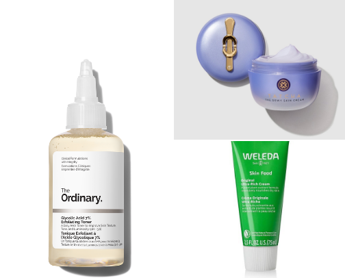 Skincare staples cover photo collage