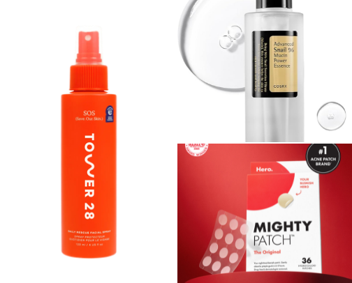 Favorite Skincare Products cover photo collage