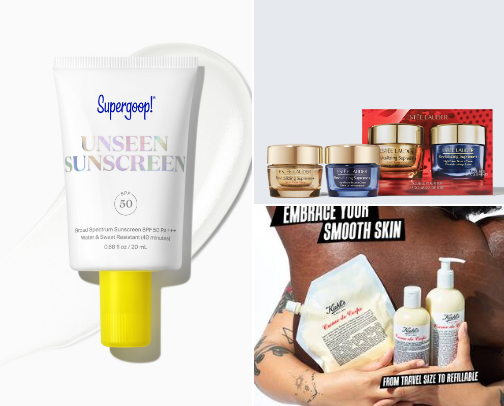 Skincare for beauty cover photo collage