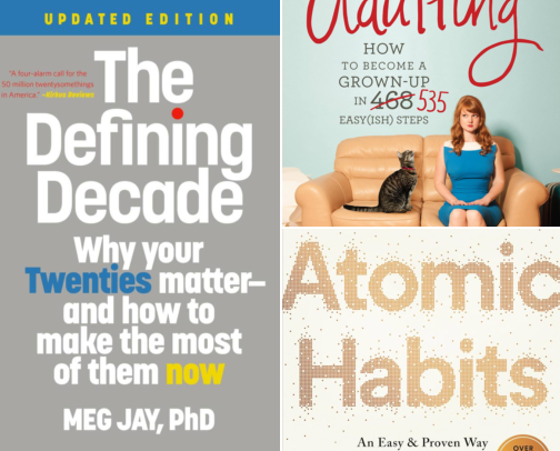The Defining Decade: Why Your Twenties Matter--And How to Make the Most of Them Now cover photo collage