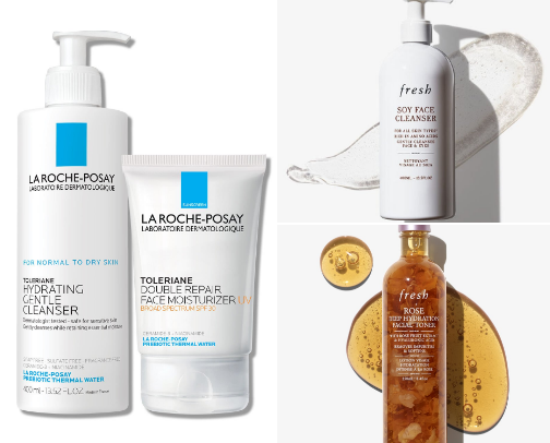 FLAWLESS SKIN GLOW ESSENTIALS ➡️FOR DRY SKIN. cover photo collage