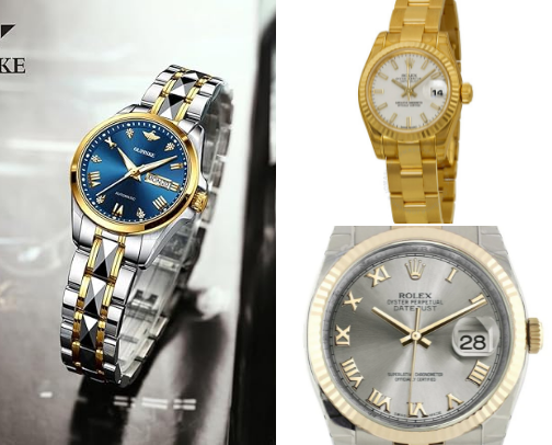 Quality branded watches here cover photo collage