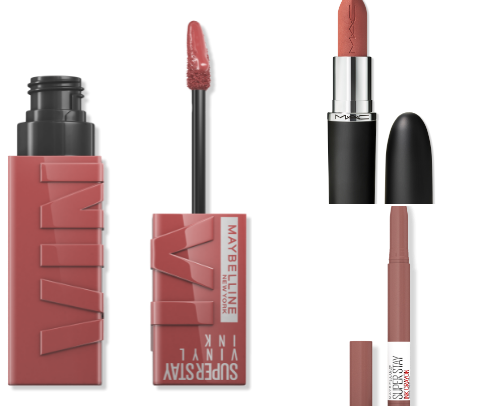 The perfect nude lip shade cover photo collage
