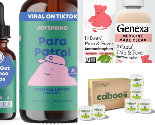 Scrunchy mom finds/ health tips cover photo collage