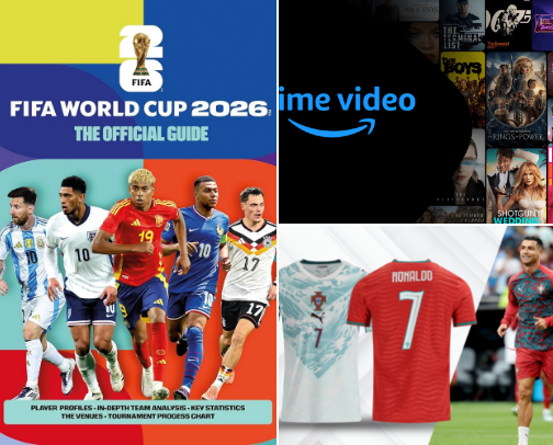 World Cup 2026 Products At and After Event and Football Stuffs cover photo collage