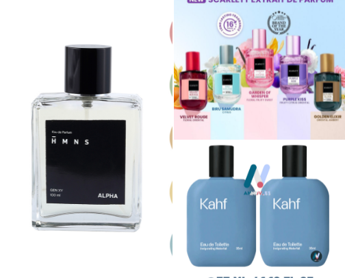 15 Daftar Parfum Terlaris yang Viral dan Banyak Dicari di Marketplace cover photo collage