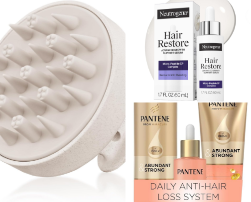 Hair Products for Thinning & Hair Fall cover photo collage