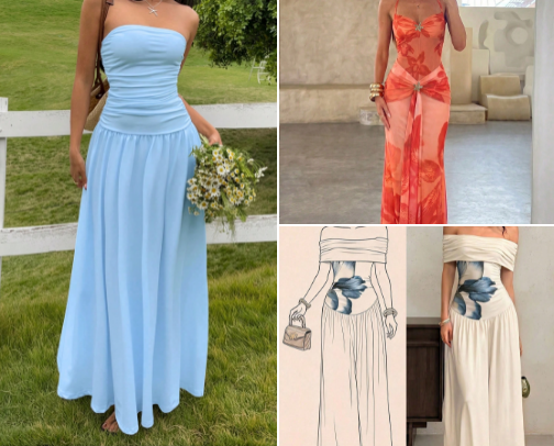 Summer outfits cover photo collage