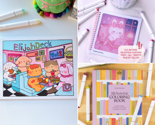 colortok coloring book must-haves cover photo collage