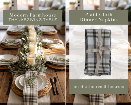 Modern Farmhouse Thanksgiving Table – Joanna Gaines Inspired Holiday Tablescape cover photo collage