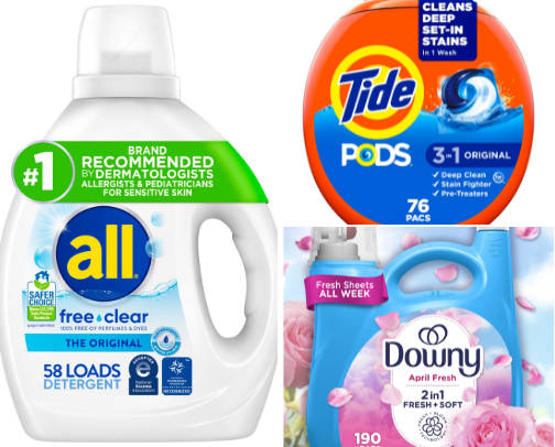 Laundry day essentials... cover photo collage