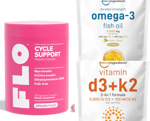 HOLY GRAIL Supplements/Tips for PCOS and painful period relief cover photo collage