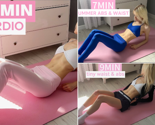 Pilates workouts at home🤸‍♀️ cover photo collage