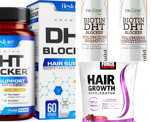 Hair Growth - Products That Work cover photo collage