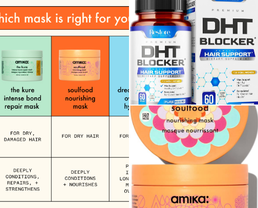 Hair Growth - Products That Work cover photo collage