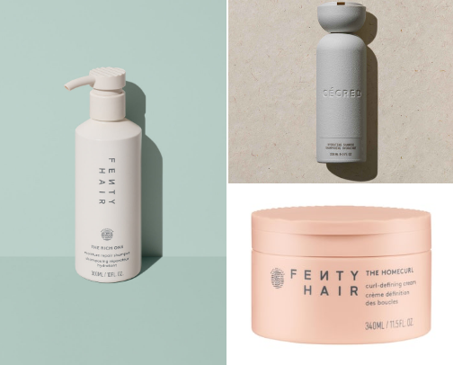 favorite curly hair products & items cover photo collage